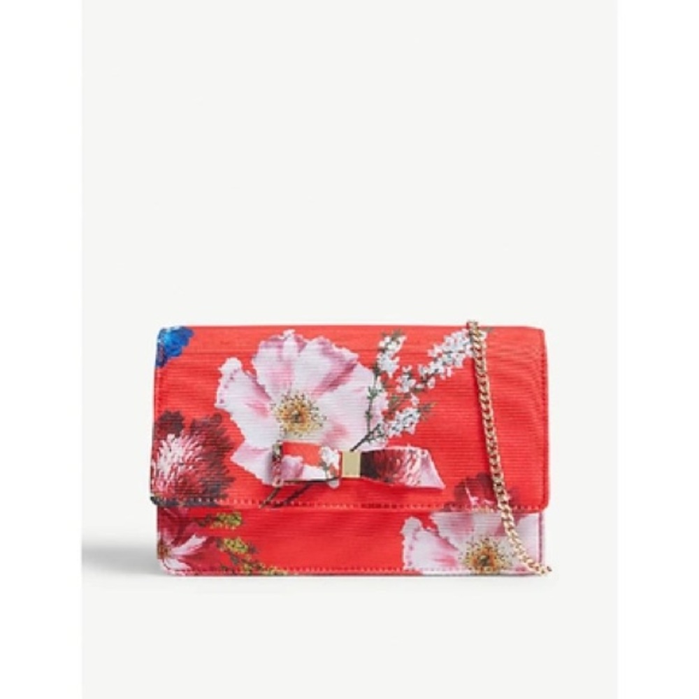TED BAKER BERRY SUNDAE BOW EVENING BAG W MIRROR. 155842